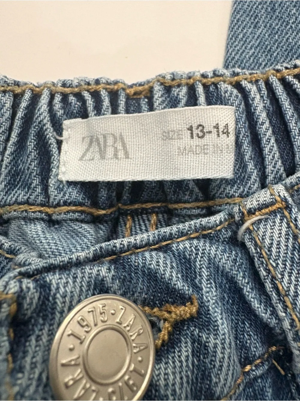 Zara Boys Light Blue Classic Baggy Fit Denim Jeans